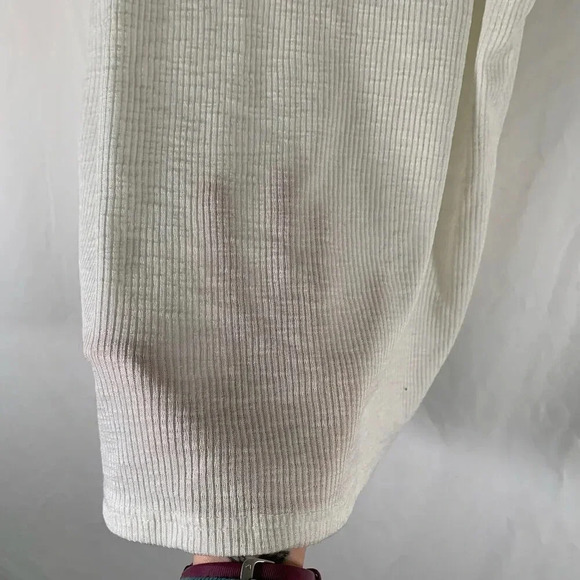 TopShop Tank Top Women's 8 White Ribbed Crew Neck Lightweight Sleeveless Blouse - Picture 7 of 7